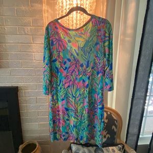 Lilly Pulitzer cotton 3/4 sleeve dress medium